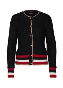 SET, Damen Strickjacke, Rot / Schwarz / Weiß