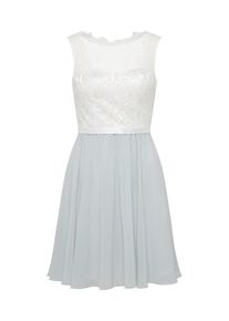 Laona, Damen Cocktailkleid mit Spitze, Creme / Rauchblau