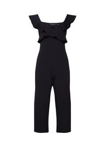 Dorothy Perkins, Damen Jumpsuit 'BARDOT RUFFLE CULOTTE', Schwarz