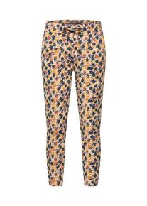 Ichi, Damen Hose 'KATE PRINT', Navy / Rosa / Burgunder