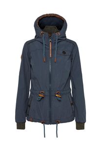 Naketano, Damen Casual Jacke, Navy / Rostbraun / Braunmeliert