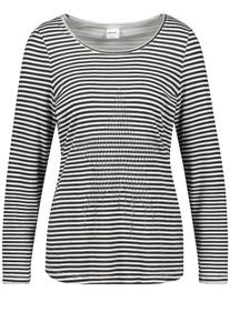 Taifun, Damen T-Shirt, Schwarz / Wei&szlig;