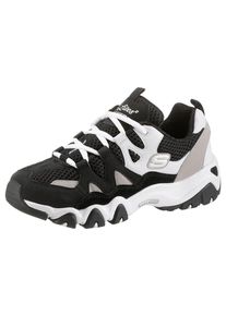 Skechers, Damen Sneaker 'D ́Lites 2-Top Down', Schwarz / Weiß