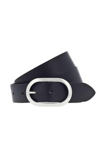 Vanzetti, Damen G&uuml;rtel 'Oval 3cm', Schwarz / Silber