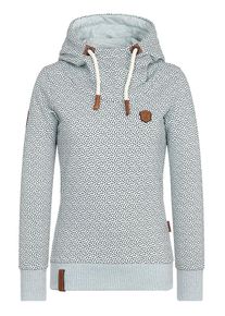 Naketano, Damen Pullover Mit Print, Hellgrau / Graumeliert / Mint