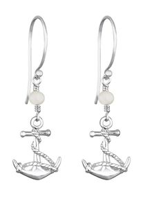 Elli, Damen Ohrringe 'Anker', Silber
