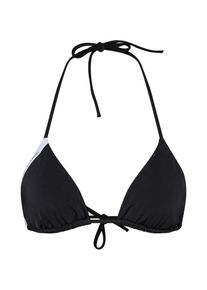 Calvin Klein Swimwear, Damen Bikinitop 'TRIANGLE', Schwarz / Weiß