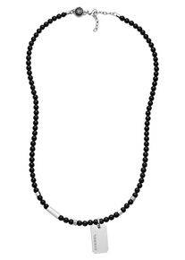 Diesel, Herren Kette, Schwarz / Silber