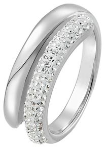C-Collection, Damen Ring, Silber / Weiß
