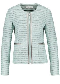 Gerry Weber, Damen Jacke, Dunkelgrau / Jade / Silber