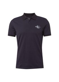 Calvin Klein Jeans, Herren Poloshirt 'COLOR BLOCK DETAIL SLIM POLO -16', Nachtblau