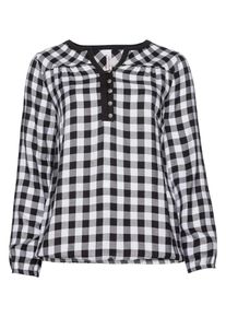 sheego Casual, Damen Tunika, Schwarz / Wei&szlig;