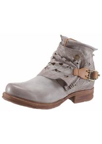 A.S.98, Damen Bikerboots 'Saintec', Hellgrau