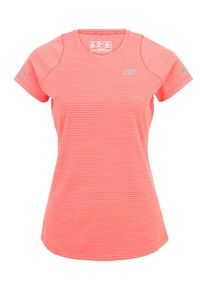 New Balance, Damen Reflektierendes Sportshirt, Koralle