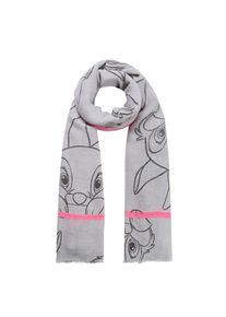 Codello, Damen Schal, Hellgrau / Pink / Schwarz