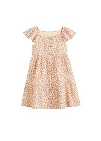 Mango Kids, Mädchen Kleid 'Margaret', Dunkelbeige / Cappuccino