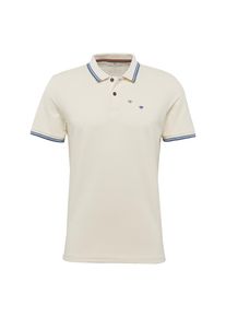 Tom Tailor, Herren Poloshirt, Himmelblau / Wollwei&szlig;