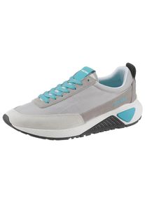 Diesel, Herren Sneaker 'S-KB low lace', Neonblau / Grau / Rauchgrau / Schwarz