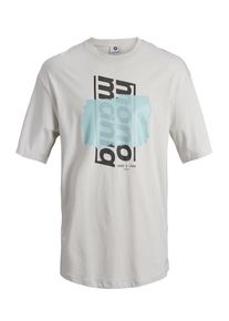 Jack & Jones JACK & JONES, Herren Oversize T-Shirt, Grau