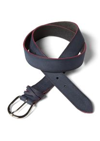 Tom Tailor Denim, Damen Lederg&uuml;rtel, Marine / Weinrot
