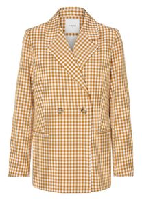 Pieces, Damen Blazer, Gold / Wei&szlig;