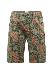 Pepe Jeans, Herren Shorts 'MC QUEEN SHORT FLORAL', Braun / Oliv