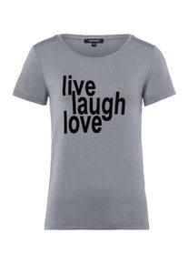 More & More MORE & MORE, Damen T-Shirt, Grau / Schwarz