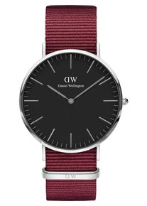 Daniel Wellington, Herren Uhr 'Classic 40 Roselyn DW00100270', Rotviolett / Schwarz / Silber