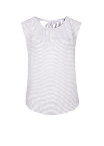 s.Oliver BLACK LABEL, Damen Blusentop, Helllila / Wei&szlig;