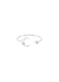 ID fine, Damen Crescent Moon Ring, Silber