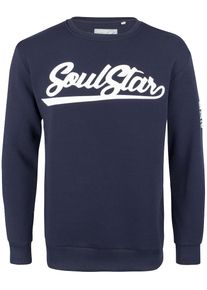 Soulstar, Herren Pullover, Marine / Wei&szlig;