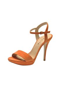 Evita, Damen Sandalette, Dunkelorange