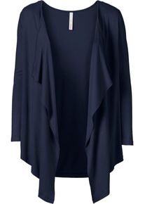 sheego Basic, Damen Shirtjacke, Marine