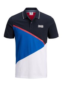 Jack & Jones JACK & JONES, Herren Poloshirt, Blau / Nachtblau / Weiß