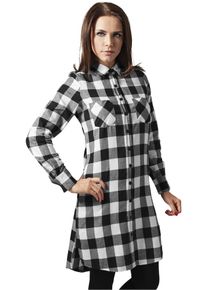 Urban Classics, Damen Shirt Dress, Schwarz / Weiß
