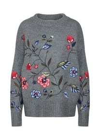 comma, Damen Strickpullover, Grau