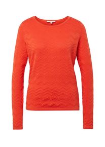 Tom Tailor Denim, Damen Pullover, Hellrot