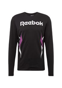 Reebok CLASSIC, Herren Shirt 'CL V LS TEE', Lila / Schwarz / Wei&szlig;