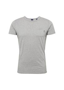 Scotch & Soda SCOTCH & SODA, Herren T-Shirt 'Ams Blauw 1 pocket tee in colours with XXX embro', Grau