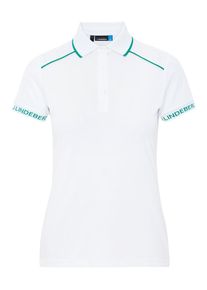 J. Lindeberg J.Lindeberg, Damen Poloshirt 'W Luca TX', Jade / Wei&szlig;