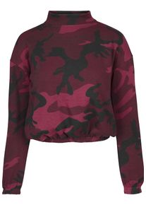 Urban Classics, Damen Crew, Weinrot / Schwarz