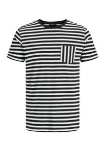 Selected Homme, Herren T-Shirt 'SLHMAX', Schwarz / Weiß