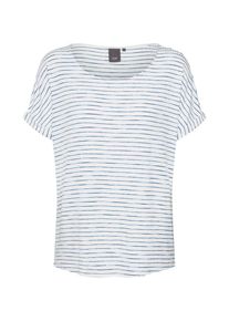 Ichi, Damen T-Shirt 'IHCAYCE SS2', Blau / Weiß