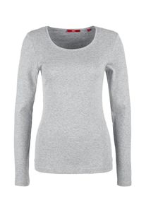 s.Oliver RED LABEL, Damen Longsleeve, Graumeliert