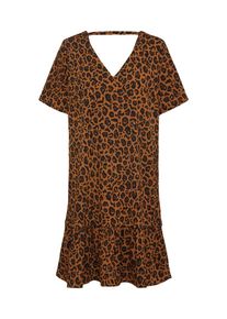 Vila, Damen Kleid 'MILEREDA', Braun / Schwarz
