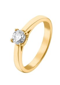 Christ, Damen Diamonds Ring '60059209', Gold / Wei&szlig;