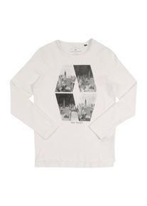 Tom Tailor, Longsleeve mit Print, Weiß