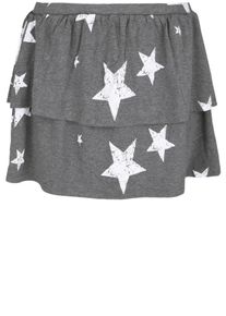 Juvia, Damen Jerseyrock STARS, Grau / Weiß