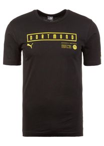 Puma, Herren T-Shirt 'Borussia Dortmund Fan', Gelb / Schwarz