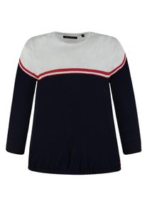 Marc O'Polo Junior Marc O'Polo Junior, M&auml;dchen Pullover pflegeleicht w&auml;rd Baumwollstrick M&auml;dchen , , Nachtblau / Rot / Wei&szlig;